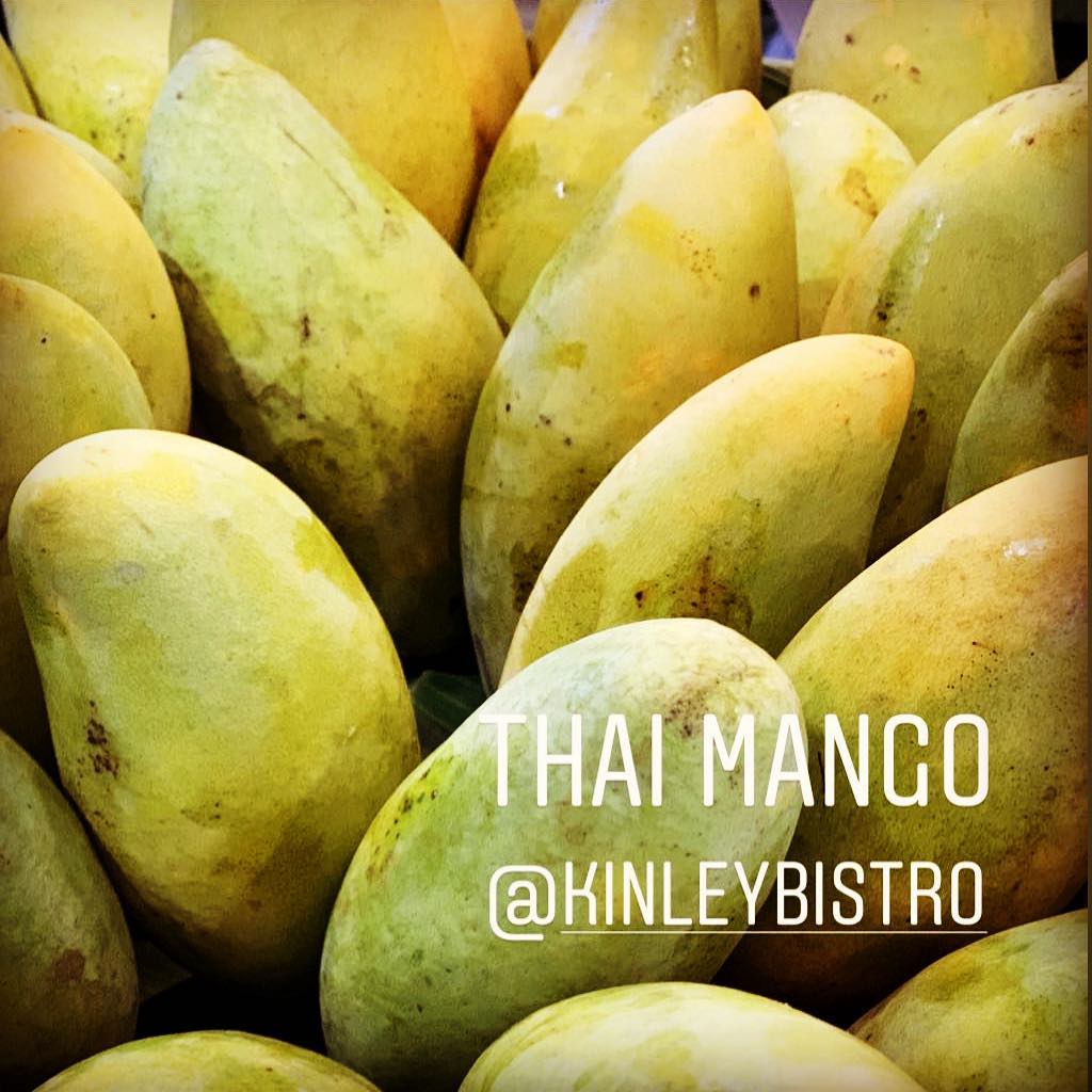 Taste the sweetness of freshly cut Thai Mango at Kinley Thai Bistro