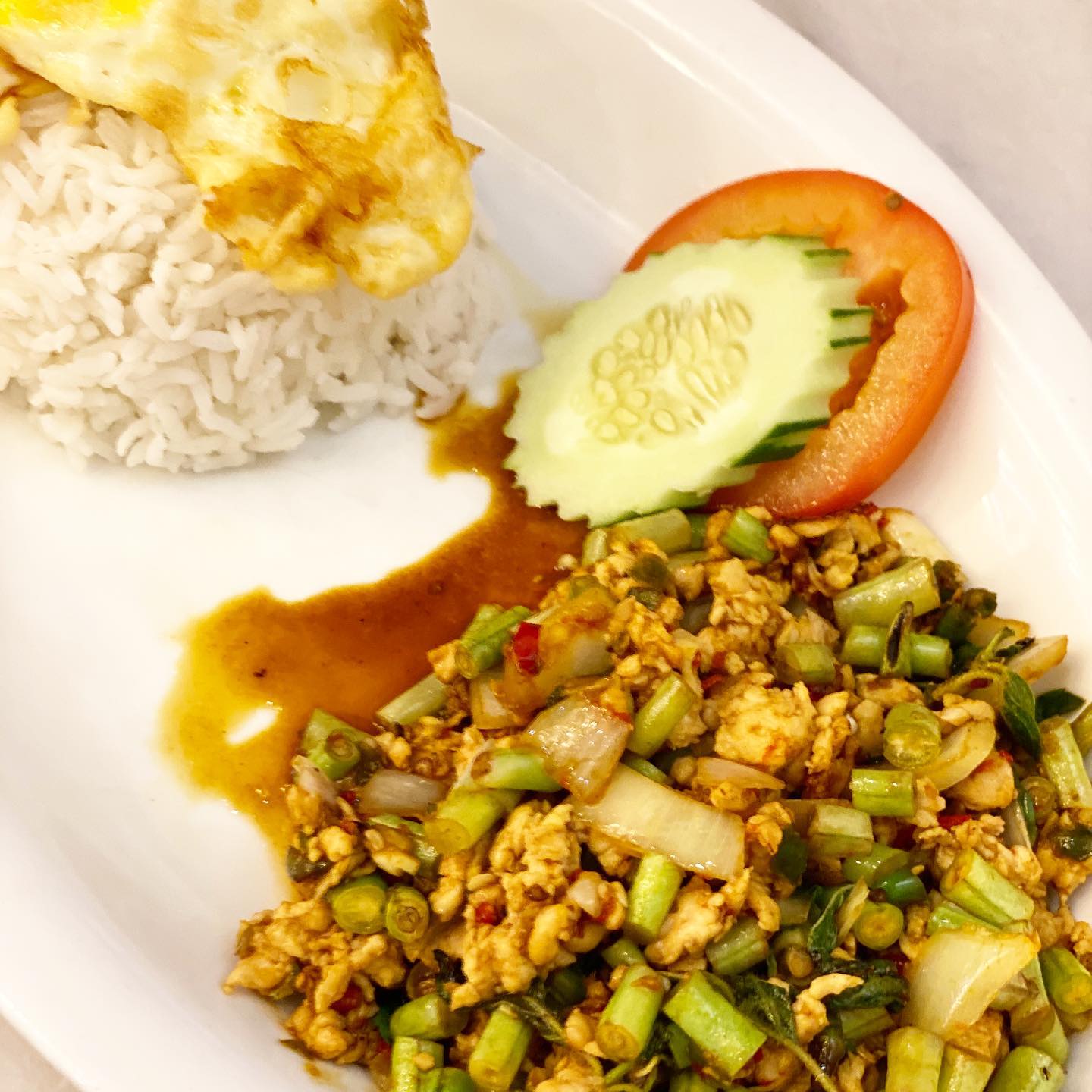 Nasi Tumis Ayam Kemangi (khao Krapao gai) the most authentic you can get!