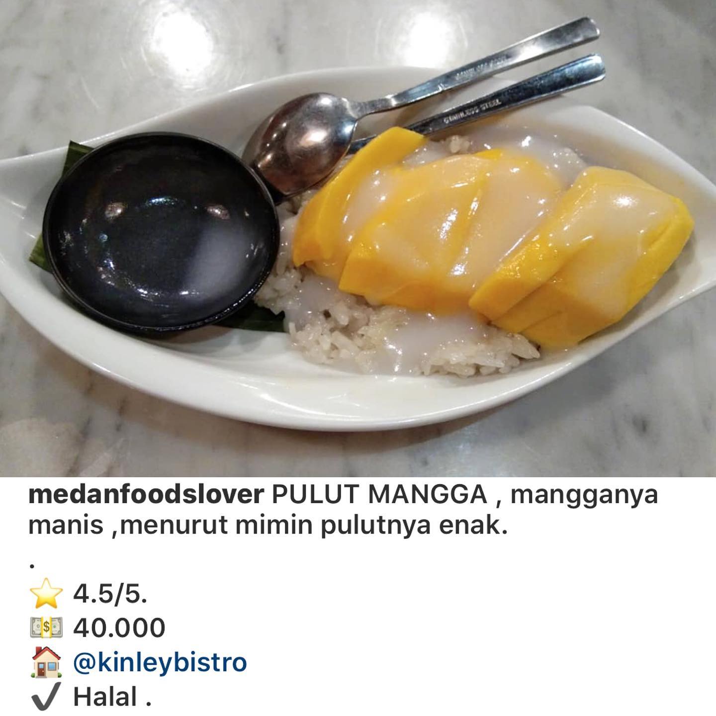 Pulut Mangga Kinley Thai Bistro
Manis dan enak!
Thank you for your kindest review and recommendation @medanfoodslover 🥰
.
Read more .