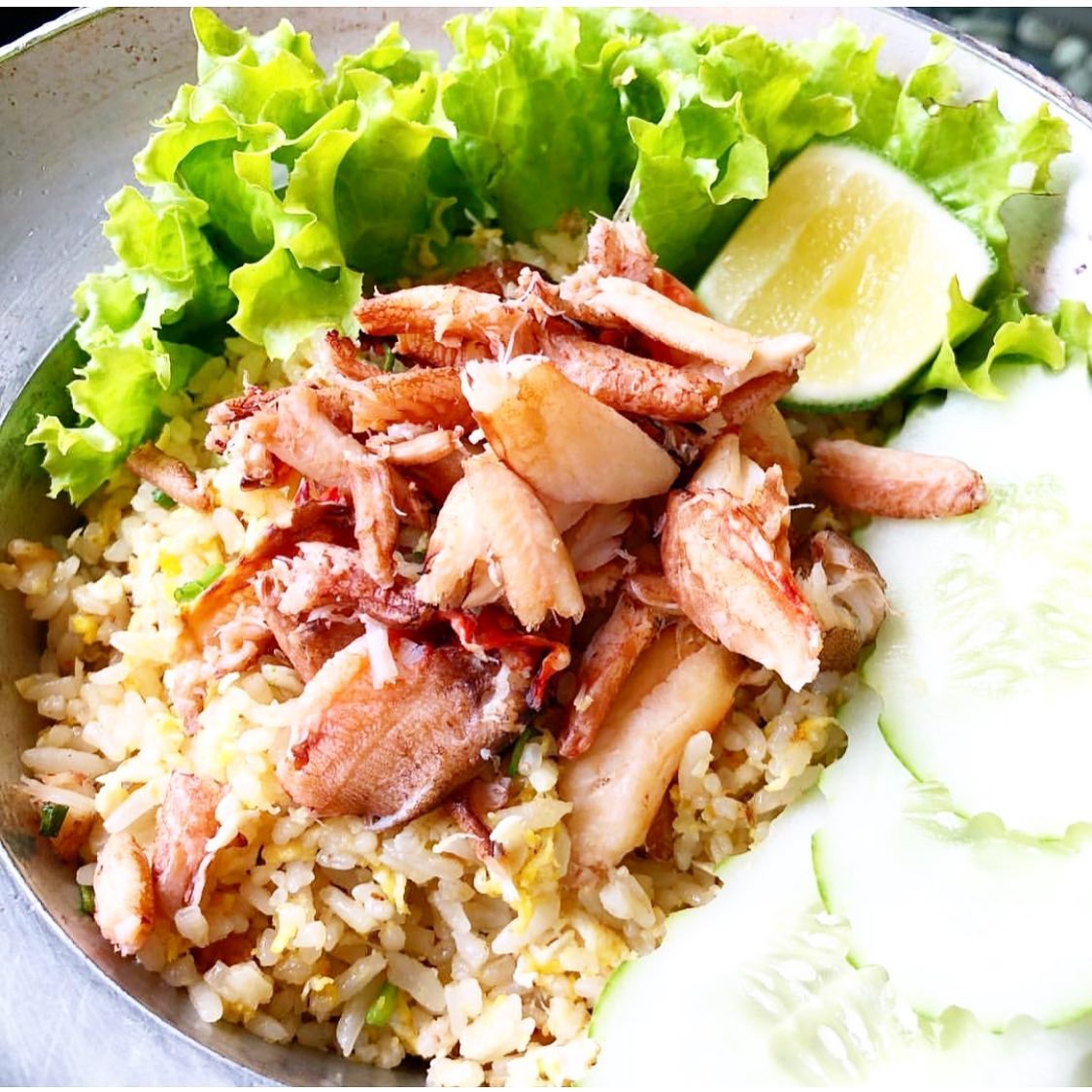 Nasi Goreng Kepiting Thailand, ini adalah nasgor terkenal di Thailand! Wajib coba